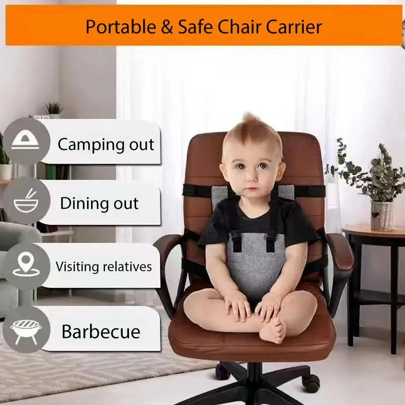 Adjustable Kids Feeding Safety Protection Guard Baby Dining Chair Seat Belt Car Seat Safety Harness Stop Babies Slipping Falling