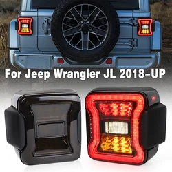 Car LED Tail Lights for Jeep Wrangler JL 2018-2023 Rear Brake Lamp Turn Signal Reverse Light Accessories