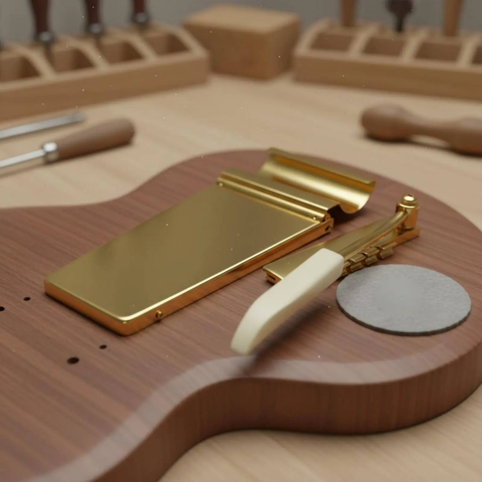 Vibrola Tailpiece Easy to Install Guitar Tone Modulation Bridge Tremolo Tailpiece Long-Lasting Music Hardware Flawless Finish