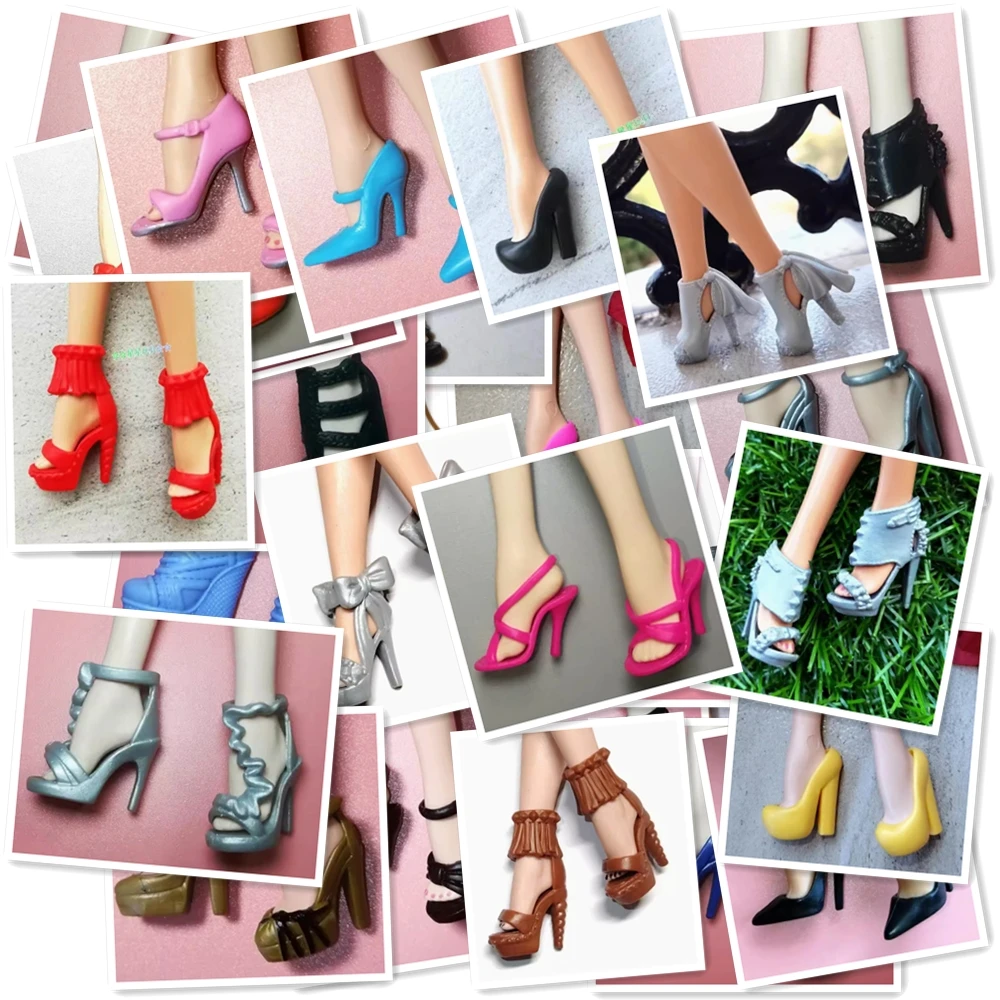 2.2cm multi joint doll accessories doll shoes High heeled high heels fashion shoes casual shoes suitable for 30cm doll