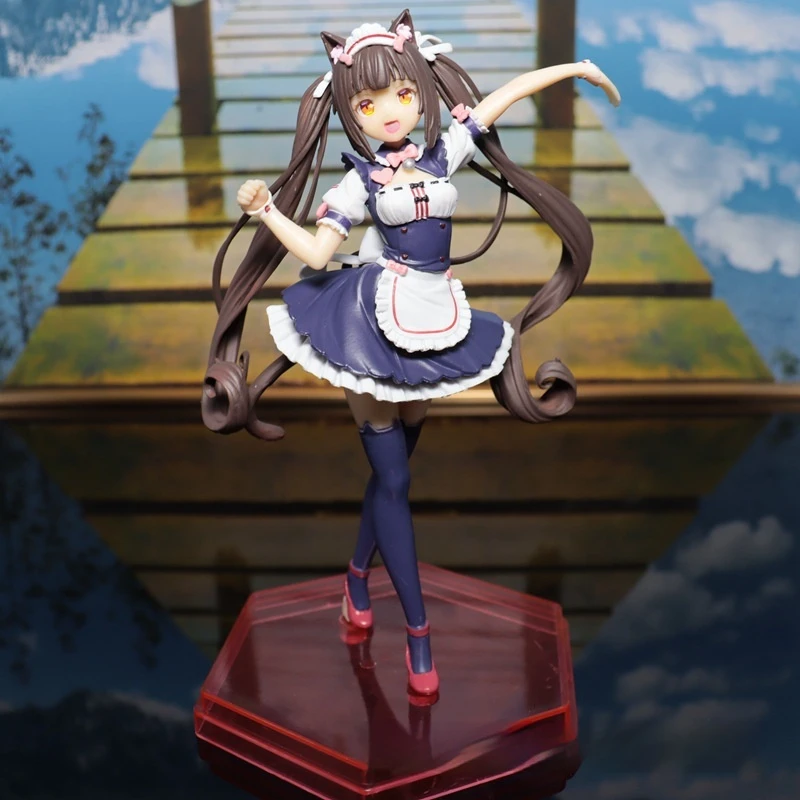 Nekopara Chocola Vanilla KO Action Figure Cute Character Models Desktop Ornaments Trendy Toys Kawaii Chassis Statue Otaku Gift view 5