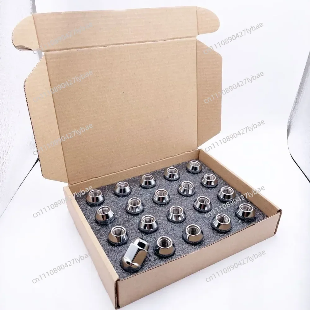 20pcs Wheel Lug Nuts Screws for Jeep Compass Dodge JCUV M12x1.5 Hex 19mm Thickness 31mm