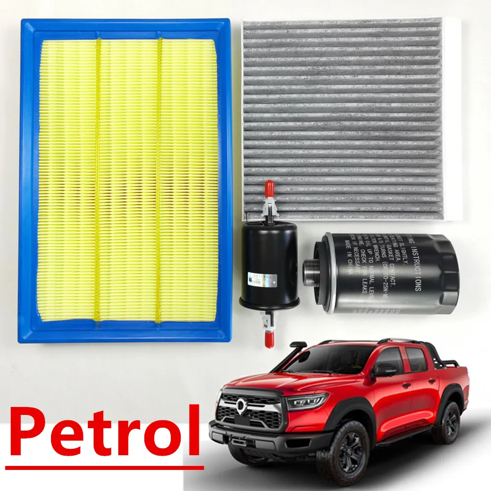 4 pezzi Set di filtri per great wall Pao GWM Poer Ute Cannon benzina e Diesel versione Wingle7 filtro aria filtro abitacolo 1109110XP6EXA