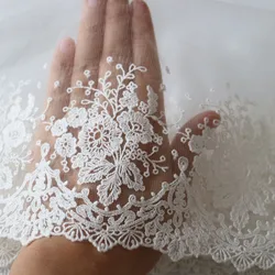 1yard cotton thread embroidery lace trims for Clothes Retro Soft flower lace trimmings and ribbons DIY craft sewing accessories