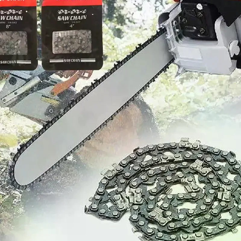 Spare Chainsaw Chain 4 Inch 6 Inch 8 Inch 12 Inch 14 Inch 16 Inch Heavy Duty Metal Replacement for Electric Saws