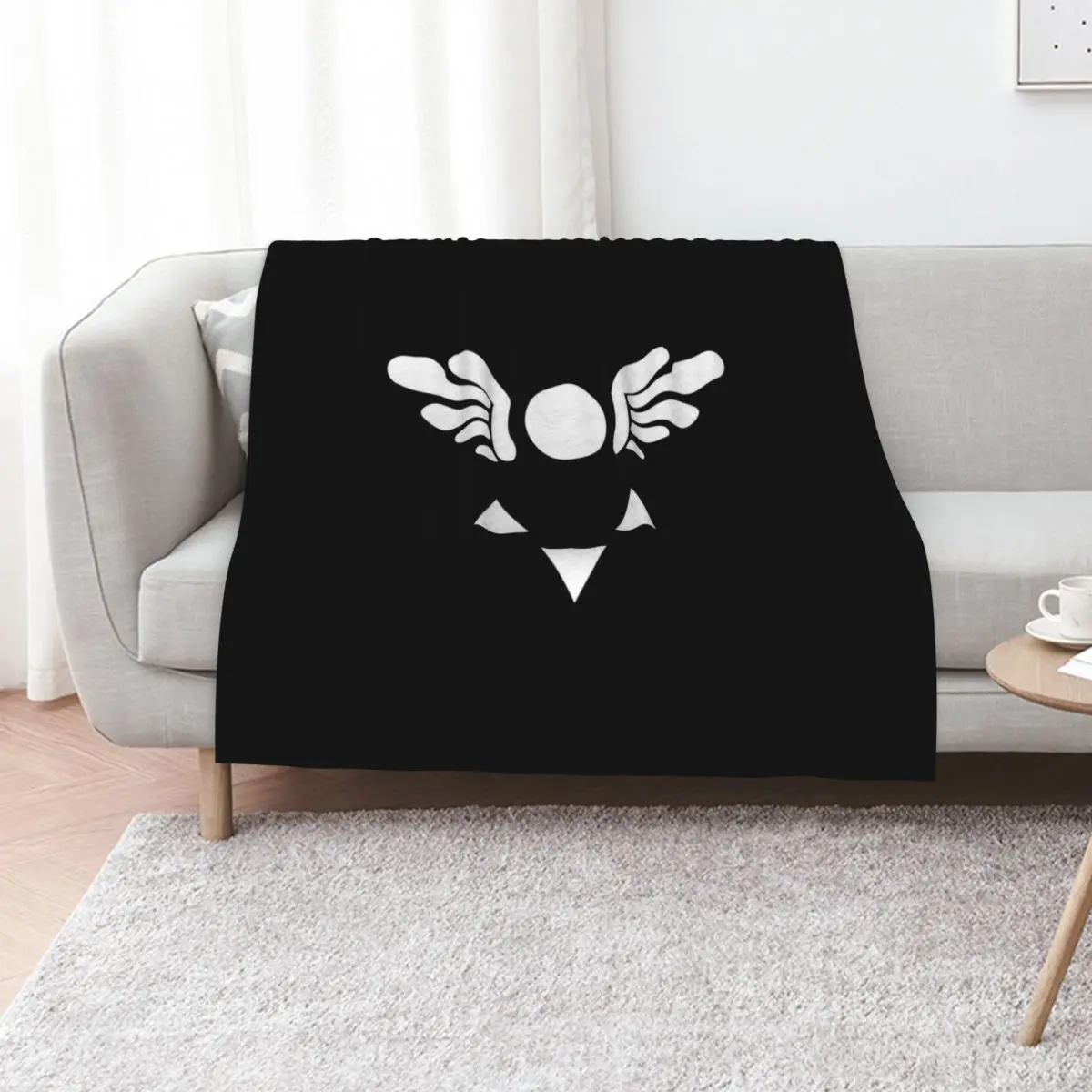 Deltarune Emblem Throw Blanket heavy to sleep valentine gift ideas Travel Retros warm winter Personalized Gift Blankets