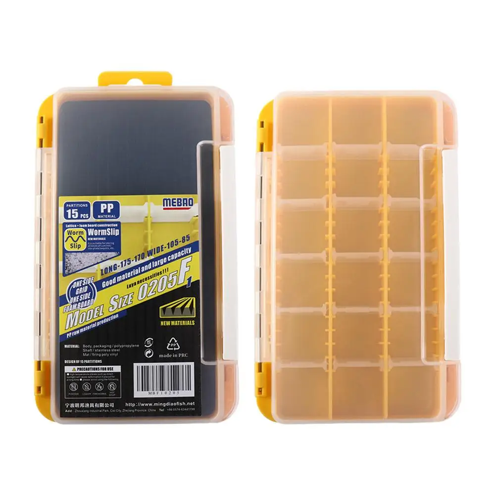 

Fishing Tackle 2 Layer Storage Case Sponge Accessory Box Lures Storage Case Fishing Lure Jig Head Box Bait Storage Box