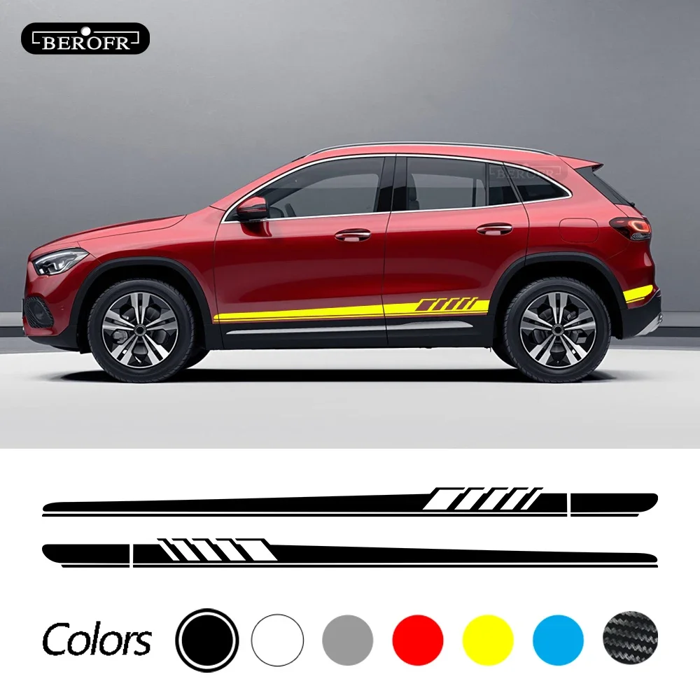 

Боковые наклейки на окна автомобиля, наклейки на дверь для Mercedes Benz A B C E G S R X V CLA CLk CLS SLK SLC EQC GLA GLC GLE GLS GLK VITO AMG GT