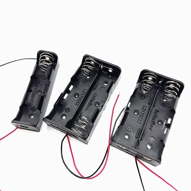 Caixa de bateria de lítio 21700, seção de pino pcb, série 1/2/3/4, slot de bateria paralela, base de 3.7v, suporte de bateria sem soldagem