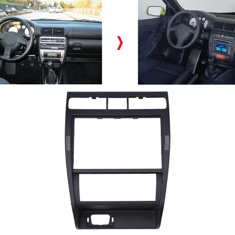 Navigation Panel Trim Car Navigation Panel Frame Cover Trim Interior Decoration Fit for Seat Leon/Toledo 1M Car Interior Styling