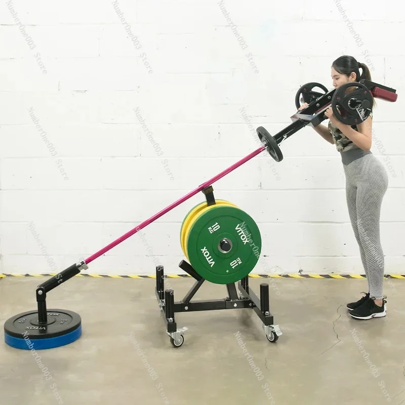 Single-Arm Multi-Function Strength Training Machine Press Hack Squat Shrug Calf Raise Deadlift Pull Row Core Workout
