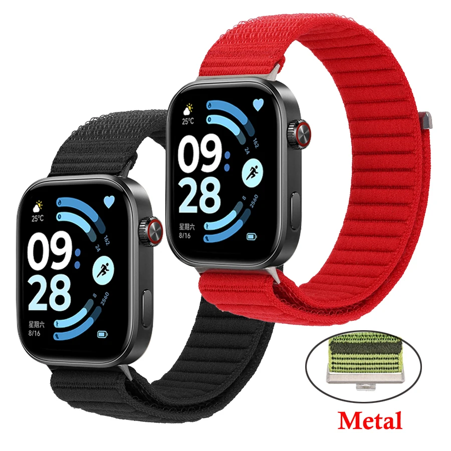 Image of Nylon-Schlaufenarmband für Redmi Watch 4 5 6, verstellbares Sport-Ersatzarmband für Xiaomi Mi Band 10/9/8 Pro
