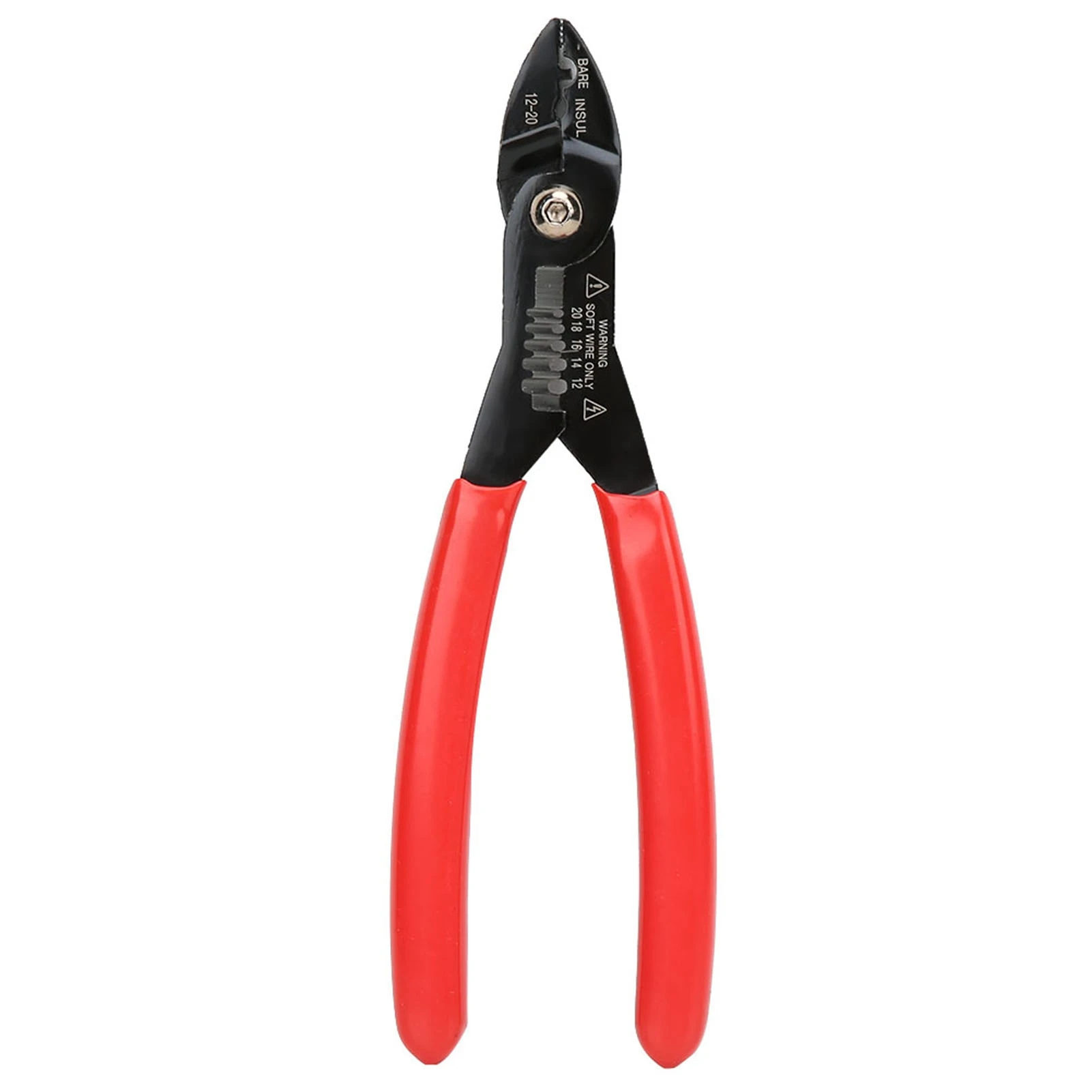 

7in Professional Electrical Cable Stripping Crimping Pliers For Crimping 12-20 AWG Insulated And Uninsulated Wires