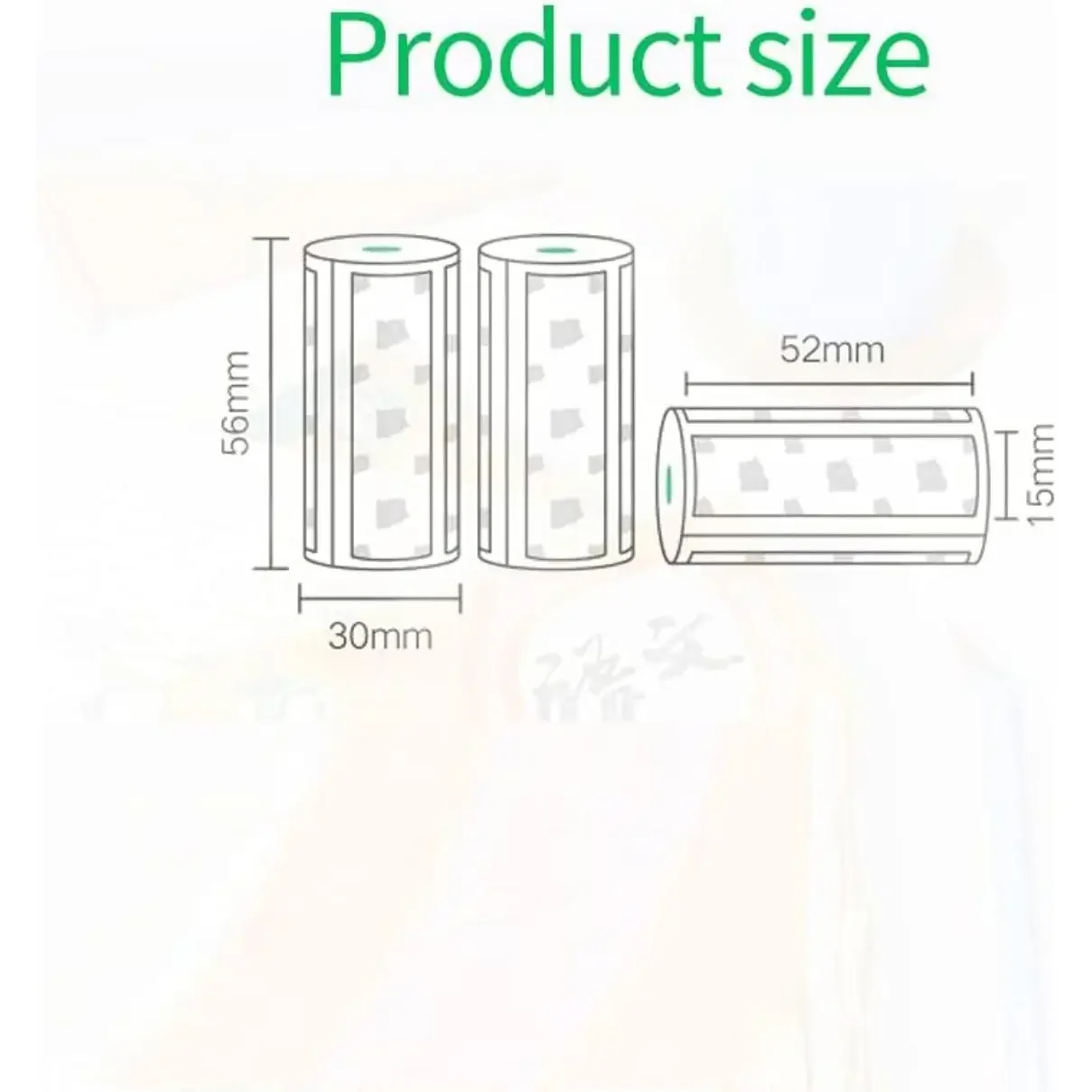 컬러 베어 라벨 스티커 열 스티커, 주변부 A6 A8 열 프린터에 적합, 작은 3 롤, BPA 프리, 57X30mm