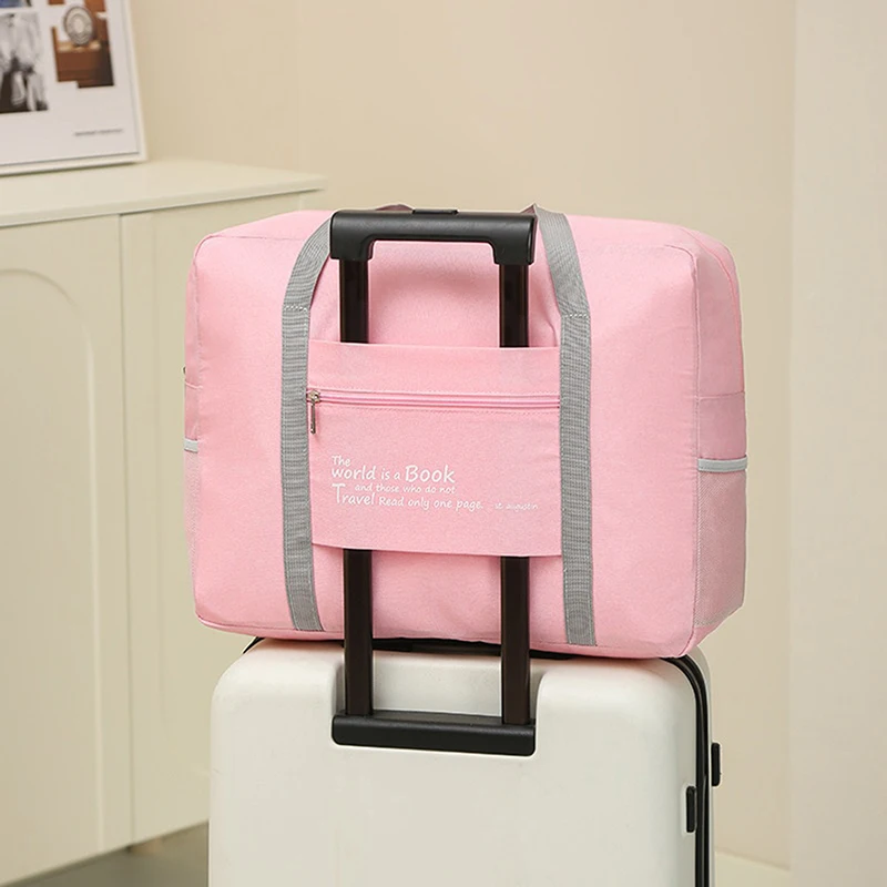 Foldable Single Luggage Storage Bag MultiFunctional  Women Handbag Convenient Travel Bag Large Capacity Storage Organizer