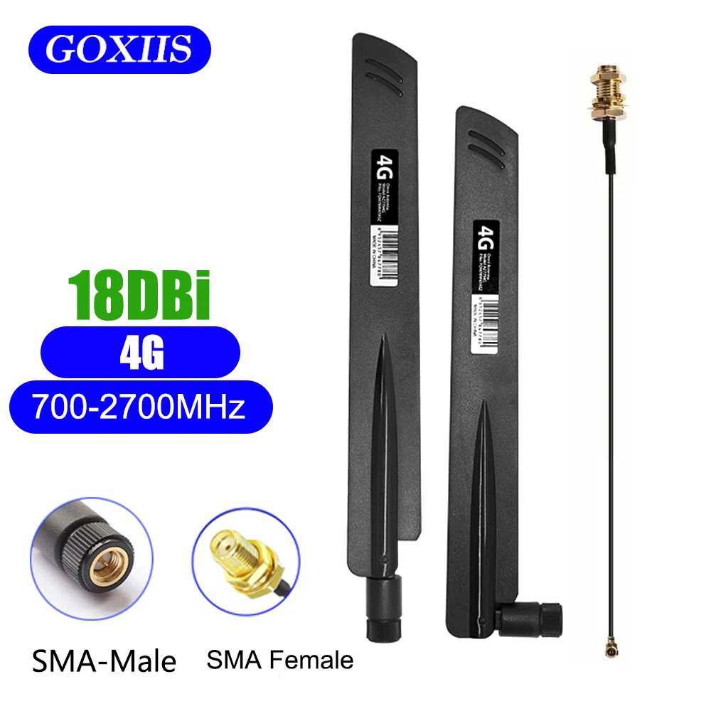 4G LTE Antenna 18dBi 700-27000MHz for WiFi Card WiFi Router USB Adapter Security IP Camera