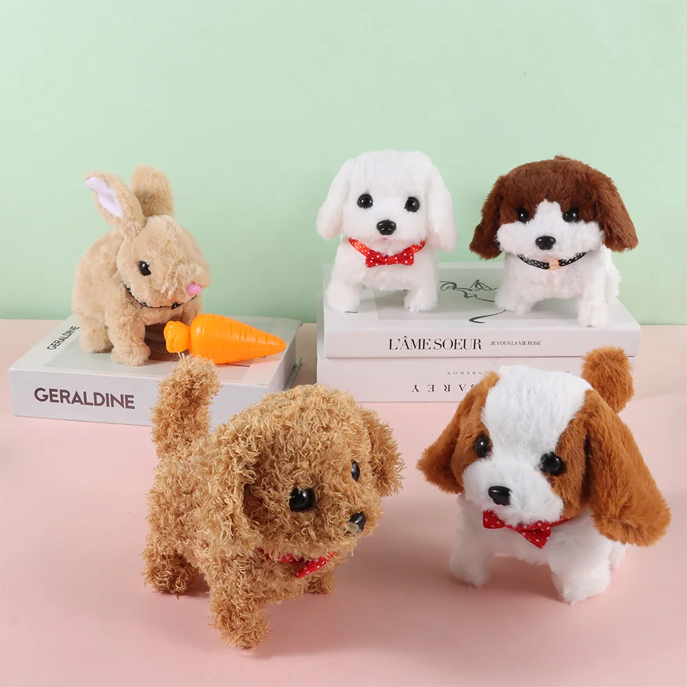 

Милый мой реалистичный робот-щенок, интерактивная ходьба, имитация хвоста щенка, виляющая лая, робот-собака для детей