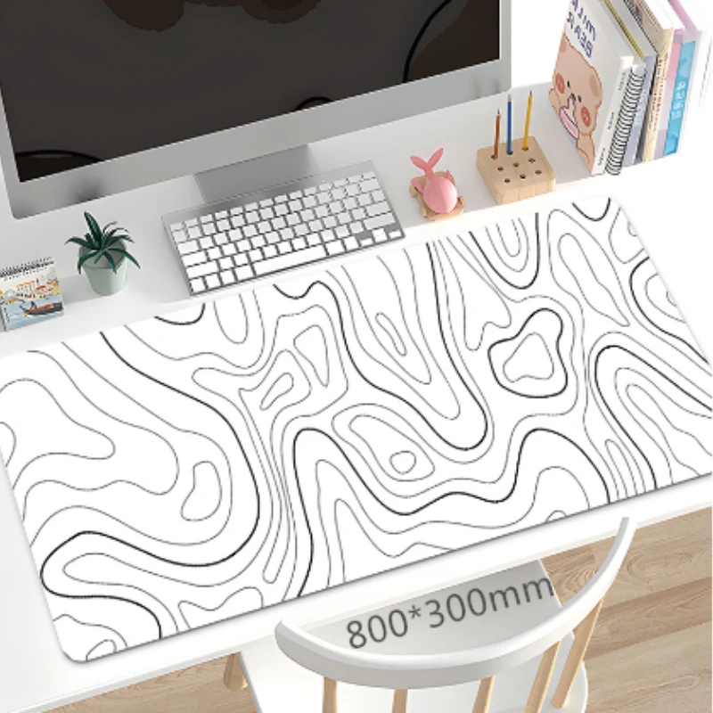 

Topographic Map Mouse Pad Large Computer Office Game Table Mats Rubber Anti-slip Gaming Keyboard Mousepads Notebook Desk Pads