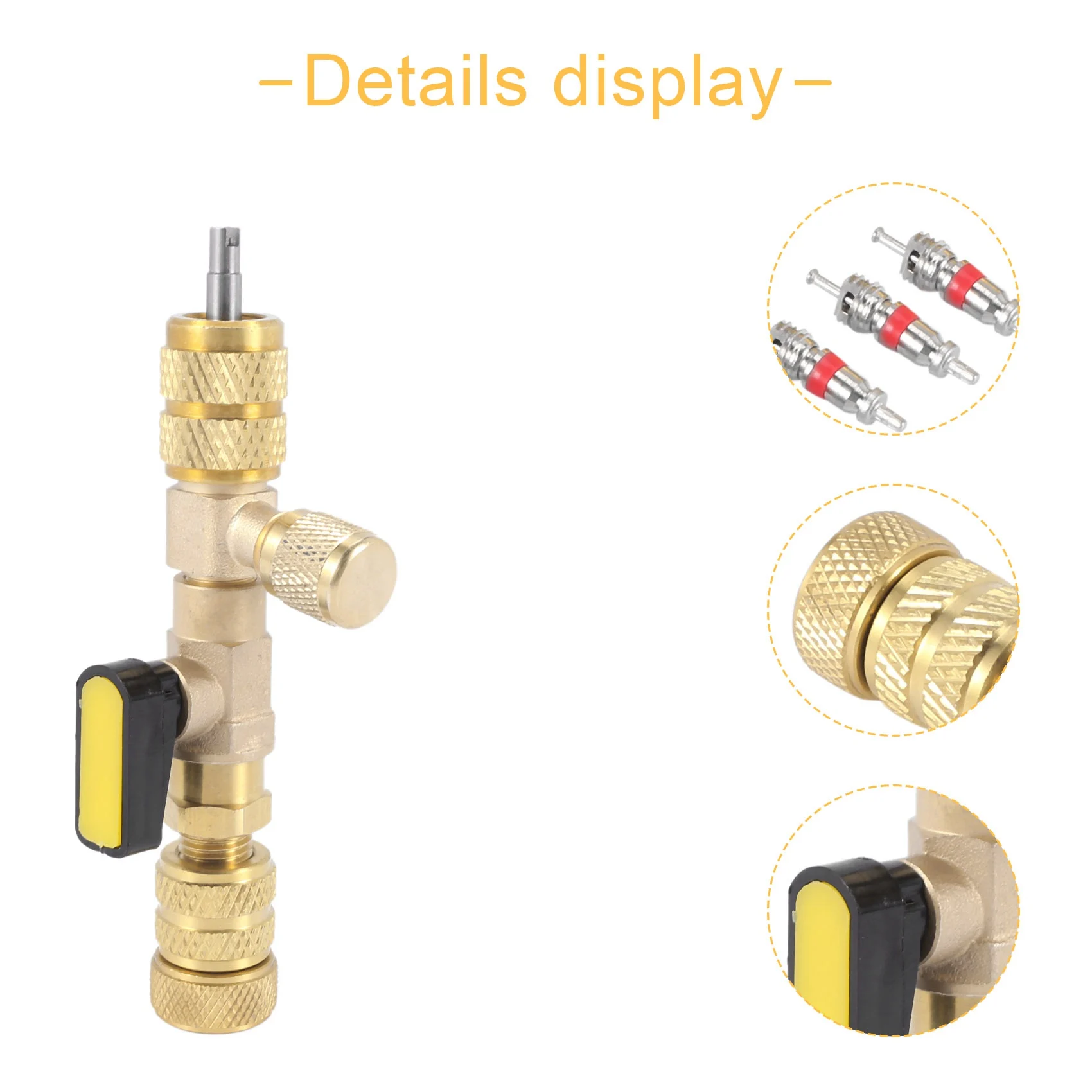 AT13 Valve Core Remover & Installer With Dual Size SAE 1/4 & 5/16 Port For R22 R410A HVAC System