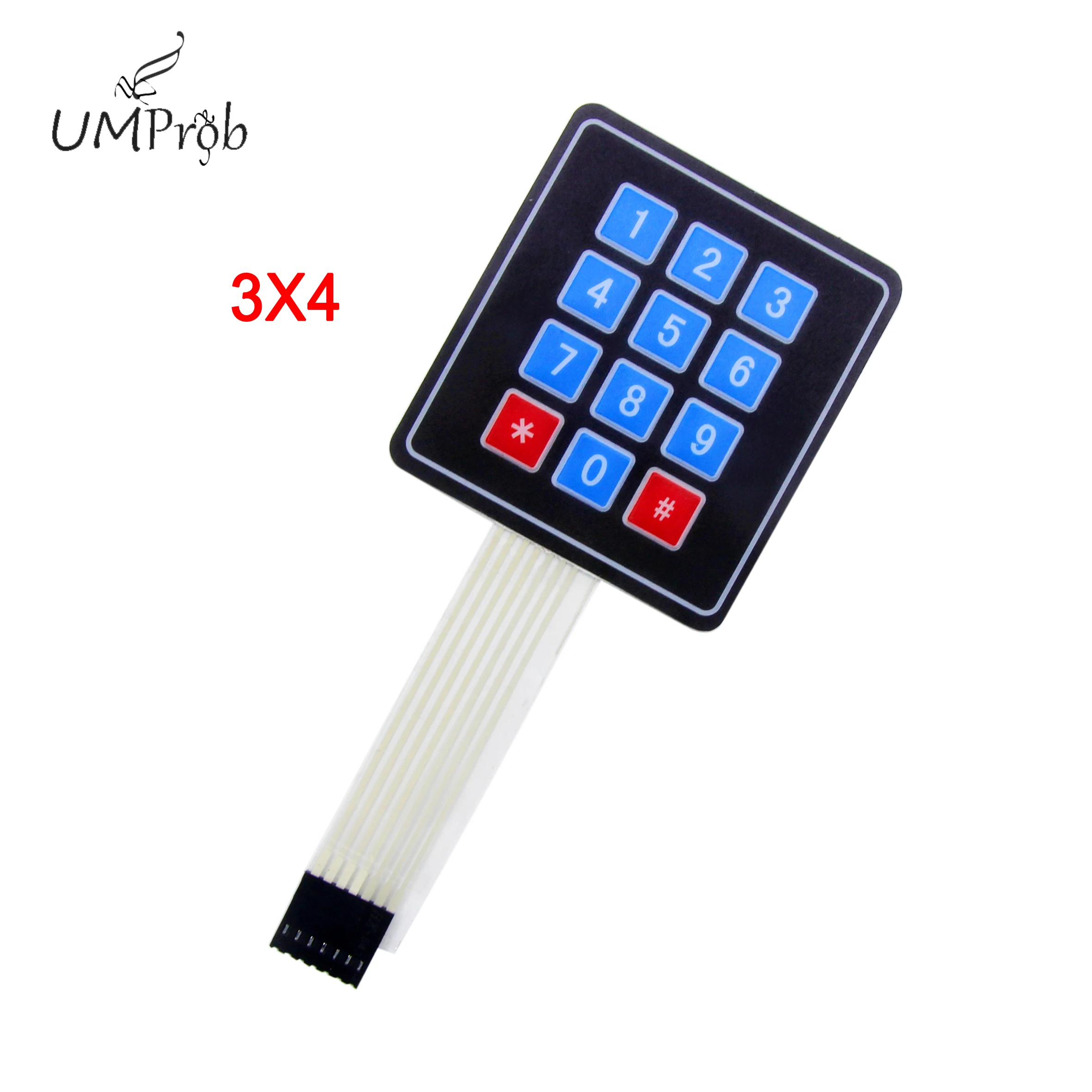 16 Key Membrane Switch Keypad 4X4 3X4 Matrix Keyboard for arduino Diy Kit