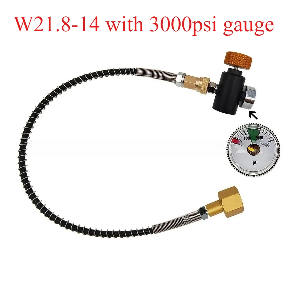 

‌Sodastream CO2 Refill Kit with Pressure Gauge & Hose, Universal Carbonation Adapter for Sparkling Water/Soda Makers