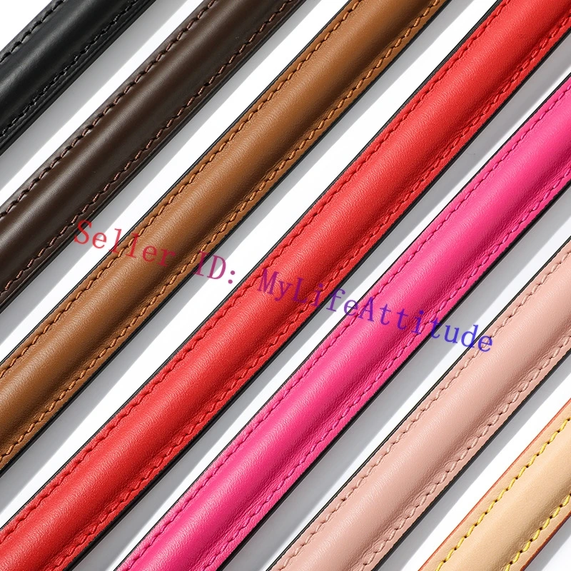 1.8 cm * 33 cm Echt Kalfsleer Handvat Riem Voor Designer Lady Neonoe Handtas Vrouwen Neo Emmer Tas Portemonnee hand Carry 7 Kleuren