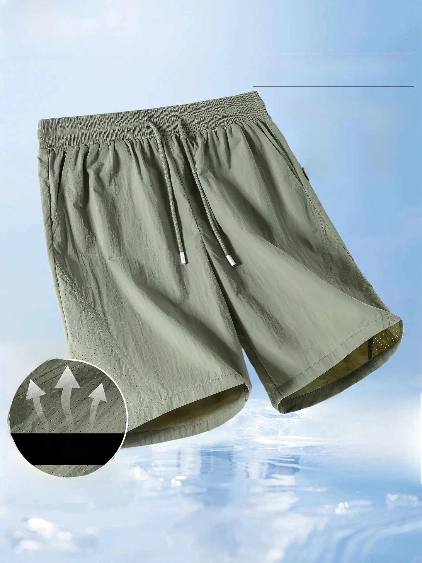 

Bal Men's Breathable Running orts Fitn Sports Pants Summer New Five-Quarter Length Nylon Fabric Youth Casual orts