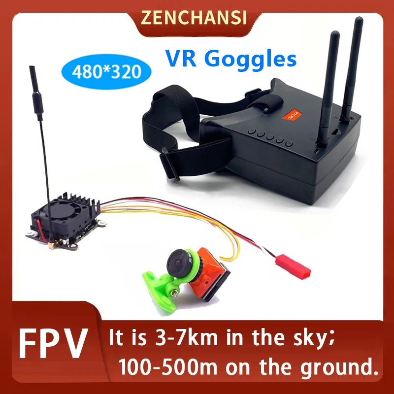 5.8G 48CH 2000mW adjustable transmission and 1/3 CMOS 1500TVL B19 Mini FPV Camera 2.1mm Lens With OSD For RC FPV Racing Drone