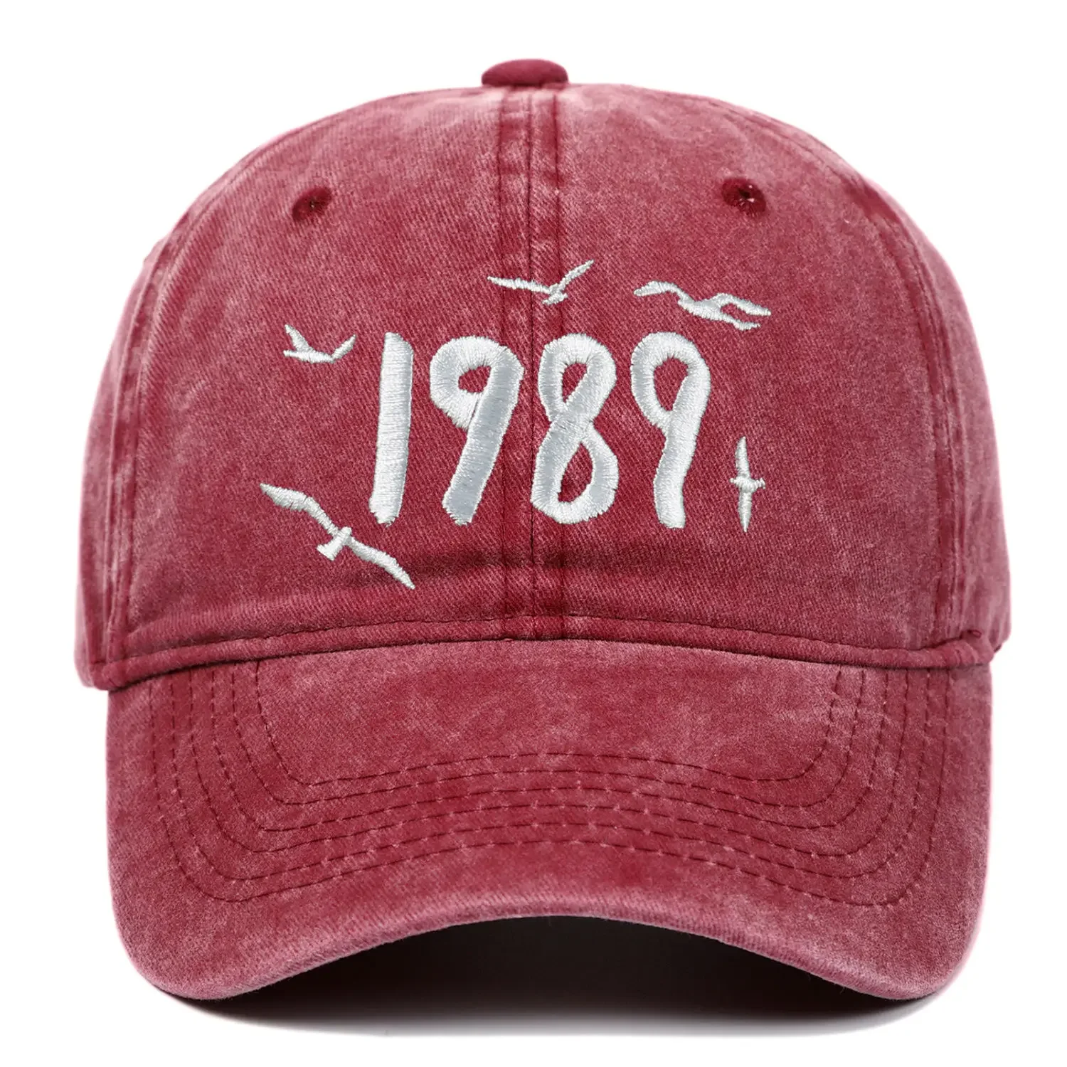 America Vintage 1989 Hafty Unisex Fans Peaked Cap Casual All Match Slim Face Women Visored Cap Spice Girls Baseball Cap