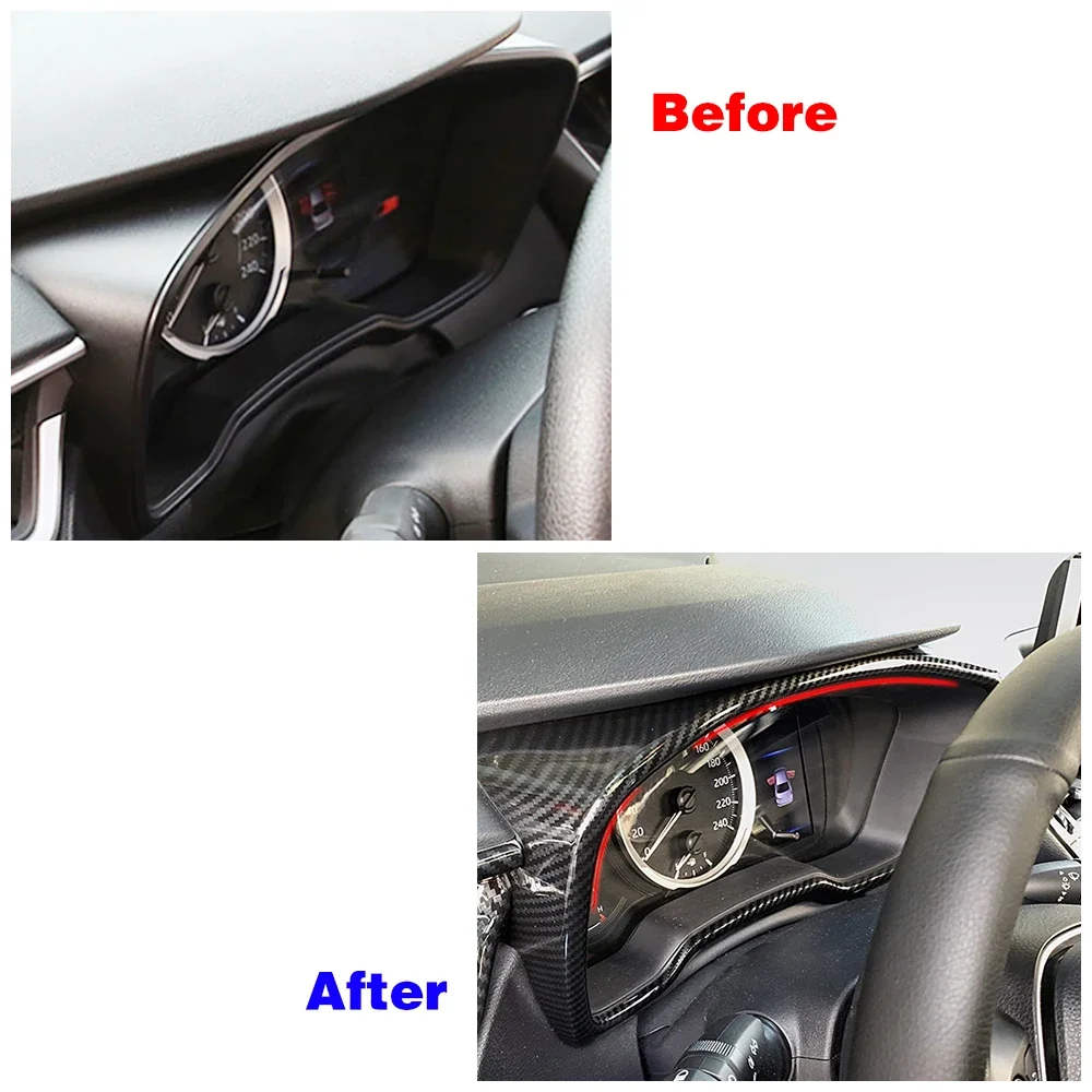 For Toyota Corolla 2019 2023 Sedan Car Interior Center Console Dashboard Display Meter Ring Speedometer Frame Cover Trim