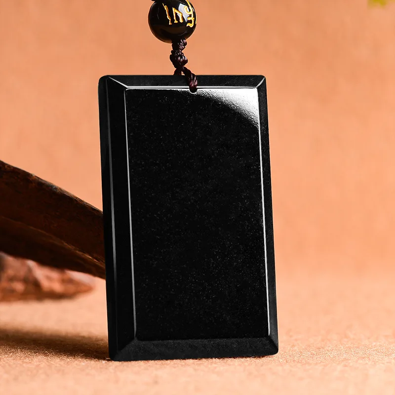 

High-End Natural A-Grade Ink Jade Pendant Fashionable Men's Charms Women's Jewelry Regardless of Brand Quality And Style