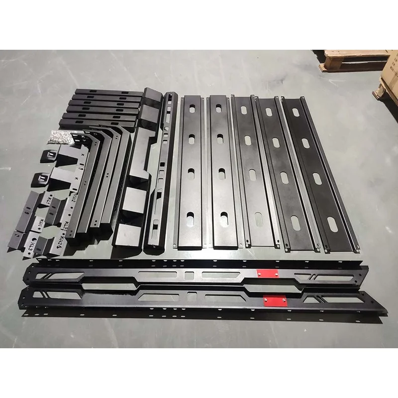 SUV Top‑Mounted Cargo Support Assembly Heavy‑Load Aluminum Roof Platform Equipped With Two Climbing Ladders Exterior
