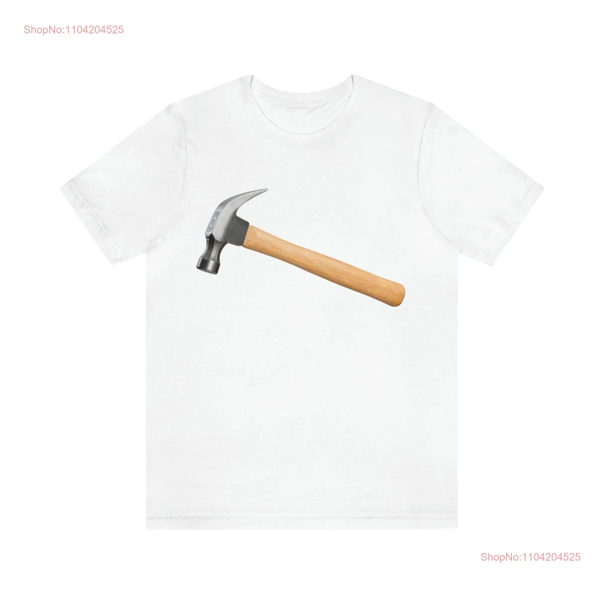 Funny Hammer t shirt Jersey  great gift for a hard working handyman long or short sleeves