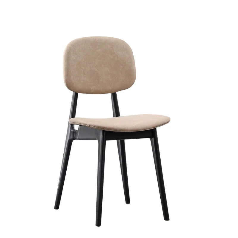 

Dining chair Modern simple home Scandinavian restaurant Soft bag chair Back stool Leisure creative Internet celebrity ins Light