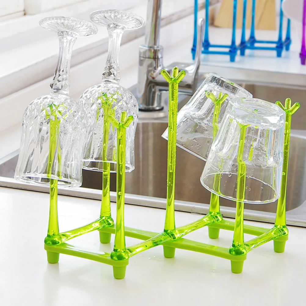 

2 шт. подставка для бутылок, экологически чистый органайзер для сушки, вмещает чашки, вертикальная экономия места, полая основа, держатель для чашек, сушилка для бутылок