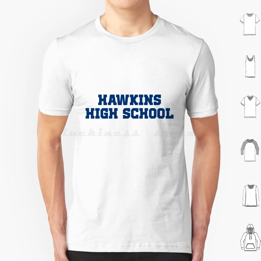 

Hawkins High School T Shirt Cotton Men Women DIY Print Radicalam Hawkins High School Millie Bobby Brown David Harbour Winona