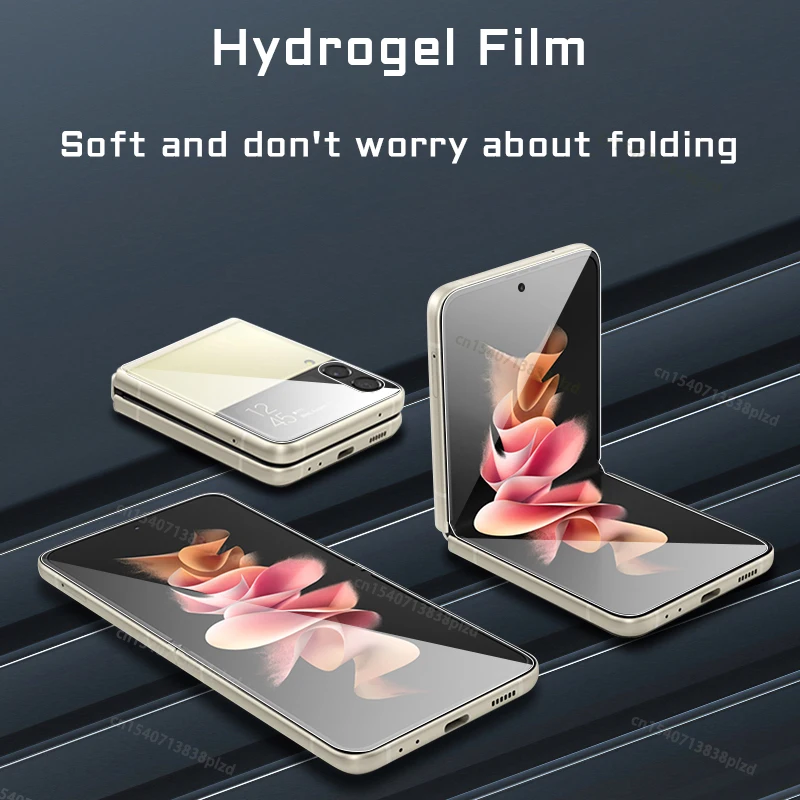 For Samsung Galaxy Z Fold 6 5 4 Front Back Screen Protectors Z Flip 3 2 Diamond Hydrogel Film 5G Fold6 Flip6 Fold4 Not Glass