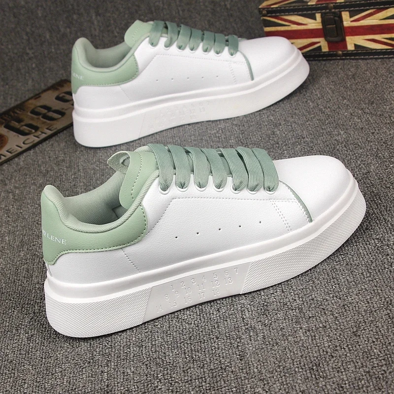 

Брендовая мужская обувь, новинка 2025, белые туфли в тон, модные повседневные мужские кроссовки, универсальная спортивная обувь на толстой подошве