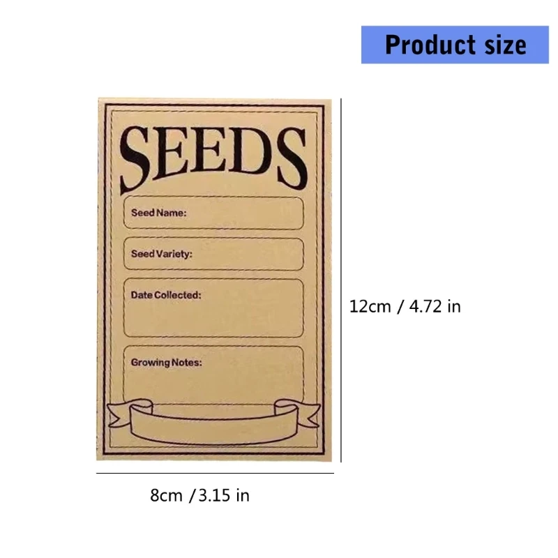 K1AA ถุงซองเมล็ด 3x4.7 นิ้วถุงเก็บตัวอย่างอาหารสำหรับเมล็ดผักดอกไม้