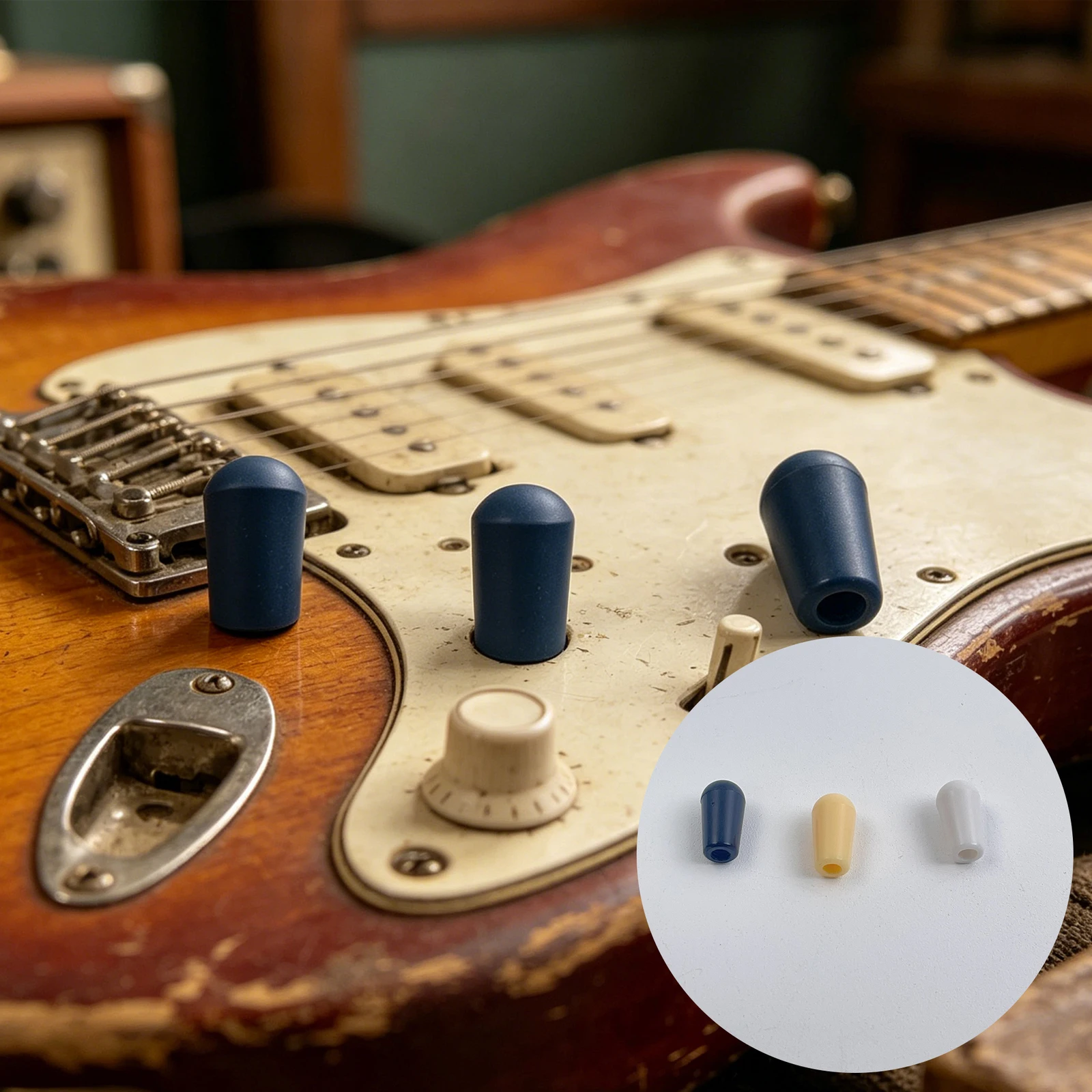 

1 Set Of 750 Pieces Guitar Switch Caps, Made Of Plastic