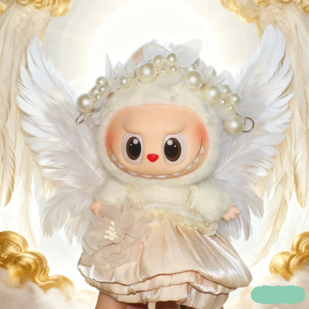 

For 15-17cm Labubu Doll Clothes Holy Angel Wings cute Decoration Fashion Clothes Dolls Accessories For Labubu Outfits