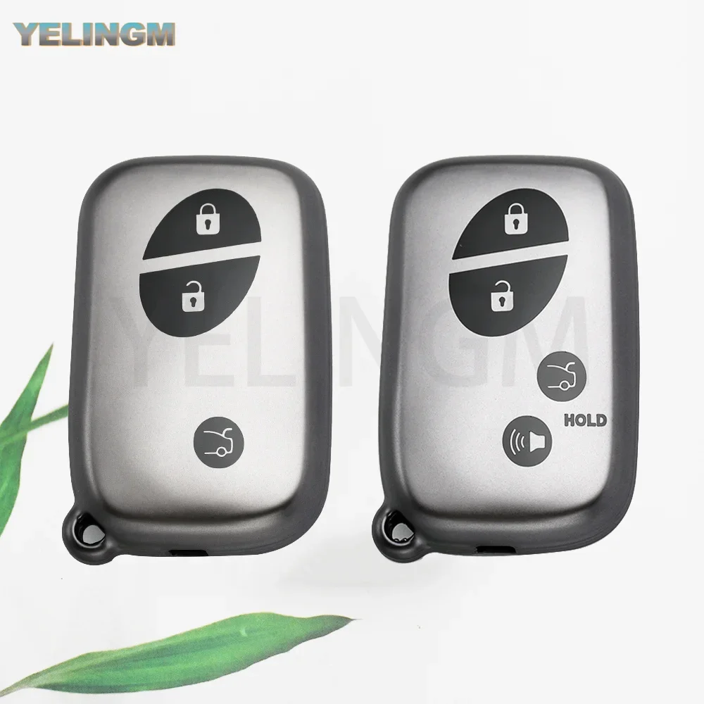 3 4 Buttons Soft TPU Car Key Case Cover Fob for Lexus GS430 ES350 GS350 LX570 IS350 RX350 IS250 Key Shell Keychain