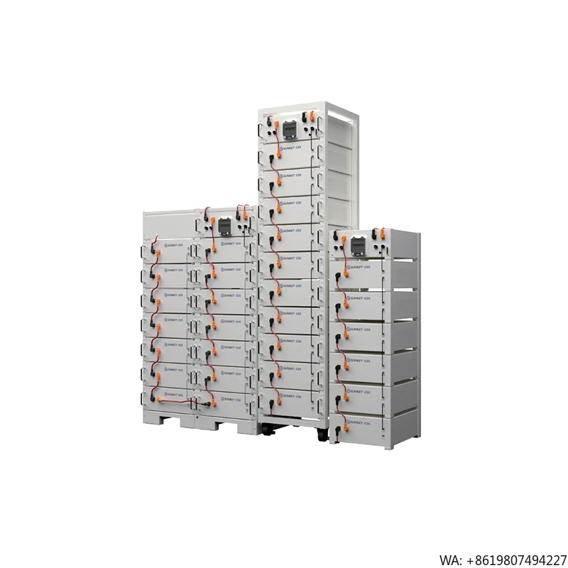 Sunket Stackable Hybrid Grid LiFePO4 20-77kWh 204.8V 100Ah Lithium Ion Battery