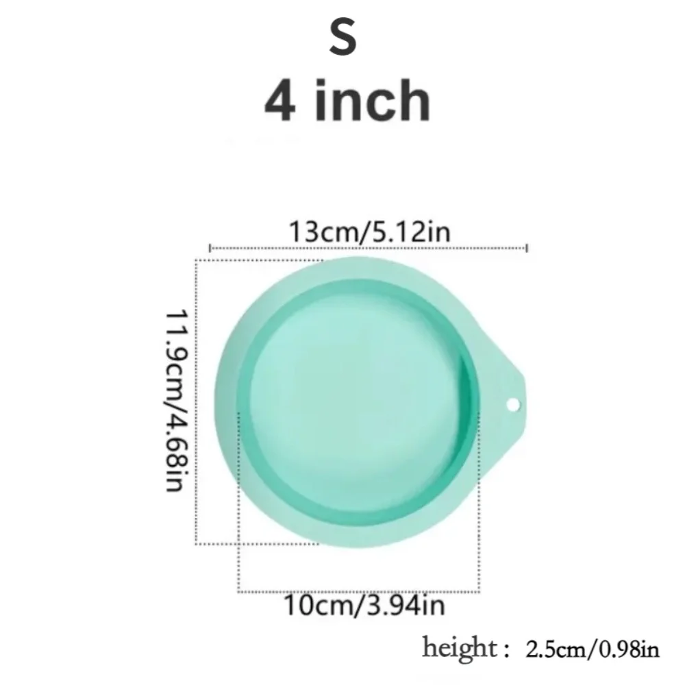 Multi-Layer Cake Mold Set - 4/6/8 Inch Round Cake Layers, Silicone Kitchen Baking Tools for DIY Rainbow Cakes and Mousse Molds