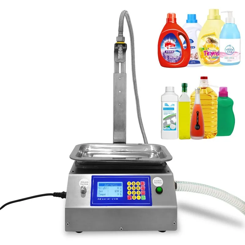 CSY-L17 Filling Machine for 0-15KG Laundry Filler Liquid Oil Shower Gel Shampoo Pump Filler Weighing Automatic Paste Olive