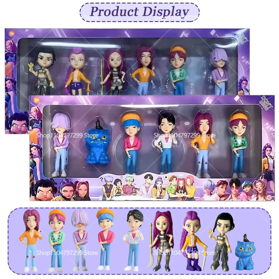 2026NEW Kpop Devil Hunter รูมิ โซอี้ มิรา อนิเมะ โพลีไวนิลคลอไรด์ ของสะสมตัวละคร ของตกแต่งโต๊ะทำงาน ของขวัญปีใหม่สำหรับเด็ก