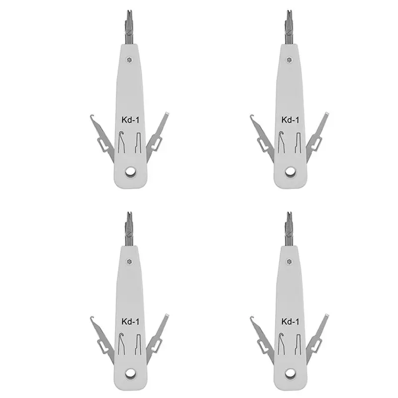 4X For RJ11 RJ12 RJ45 Cat5 KD-1 Network Cable Wire Cut Tool Punch Down Impact Tool-Y41A