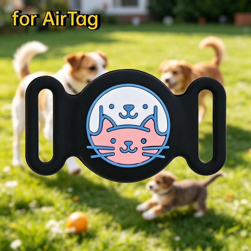 

Waterproof Collar Holder Compatible with Airtag , Protective Anti-Lost Case for GPS Tracker, Silicone Collar Holder for Pets