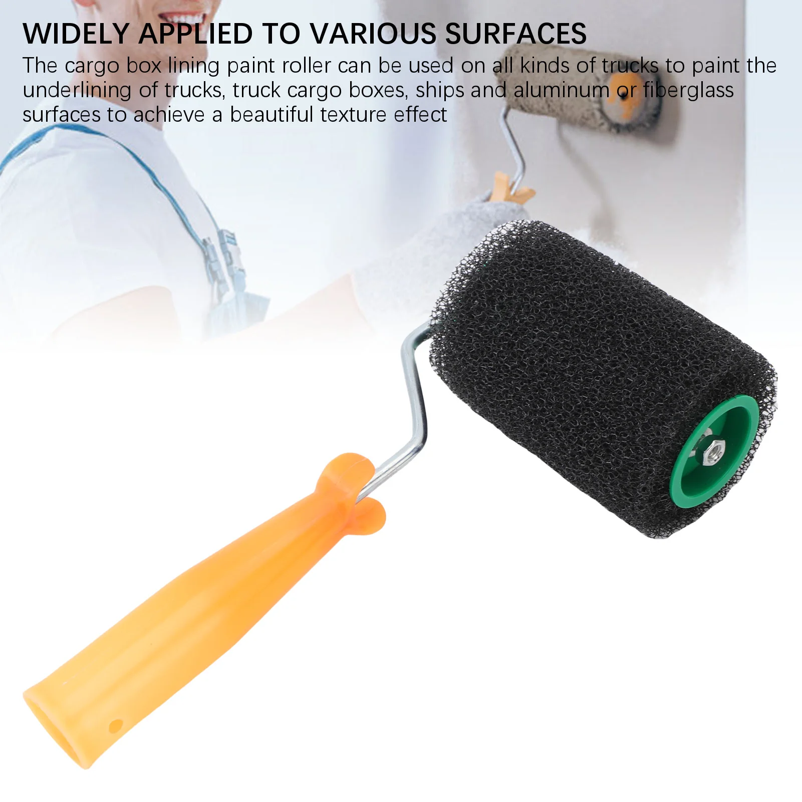 أسطوانة الطلاء محكم رولة دهانات 4in لفة مرنة على السرير بطانة الأسطوانة عدة لشاحنة صندوق البضائع السفينة محكم رولة دهانات #4