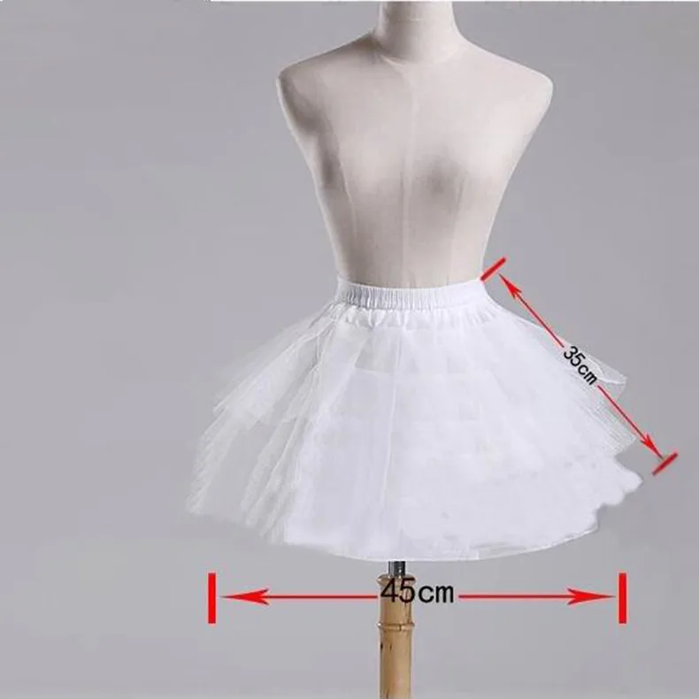 

Top Quality Stock White Black Ballet Petticoat Tulle Ruffle Short Crinoline Bridal Petticoats Lady Girls Child Underskirt Jupon